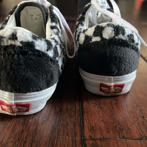 Mens Checkerboard Vans sherpa - Picture 6 of 8